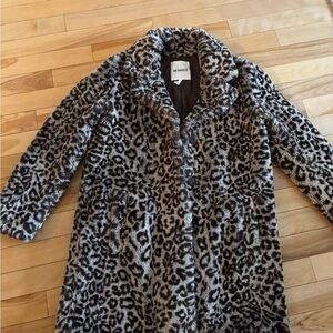 BB Dakota Animal Print Teddy Jacket